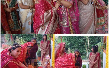 गोयल पारमार्थिक ट्रस्ट द्वारा ६२ महिलाएं ने किया गणगौर व्रत का उद्यापन