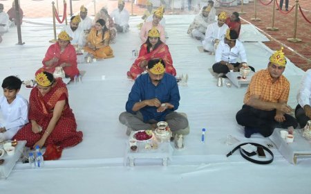 जीतो इंदौर चैप्टर द्वारा शोभायात्रा एवं नवकार कलश पूजन का भव्य आयोजन