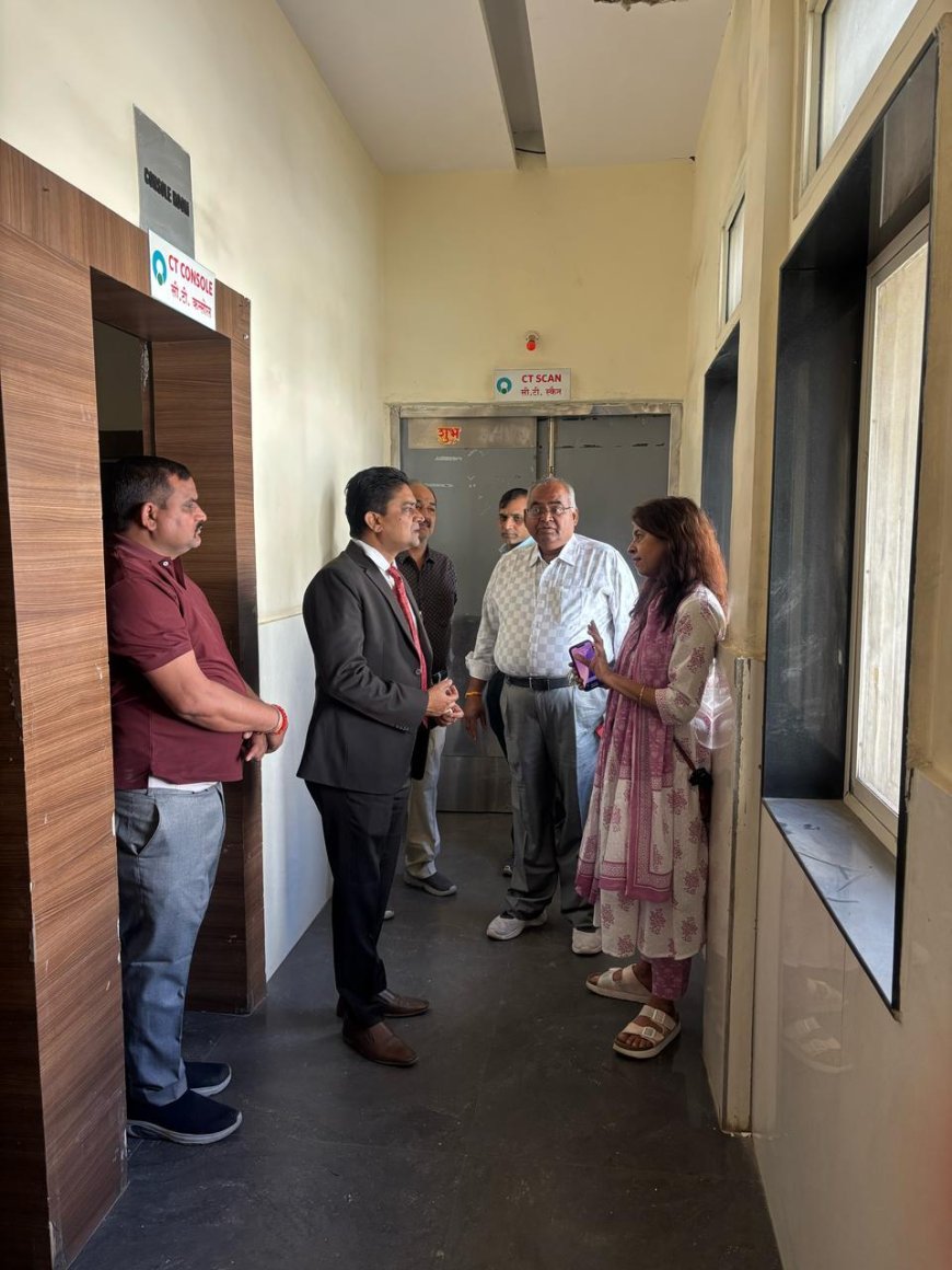 नवागत अधिष्ठाता डॉ अरविंद घनघोरिया ने ज्वाइन करने के बाद से ही मेडिकल कॉलेज एवं संबद्ध अस्पतालों और एम वाय अस्पताल का निरीक्षण