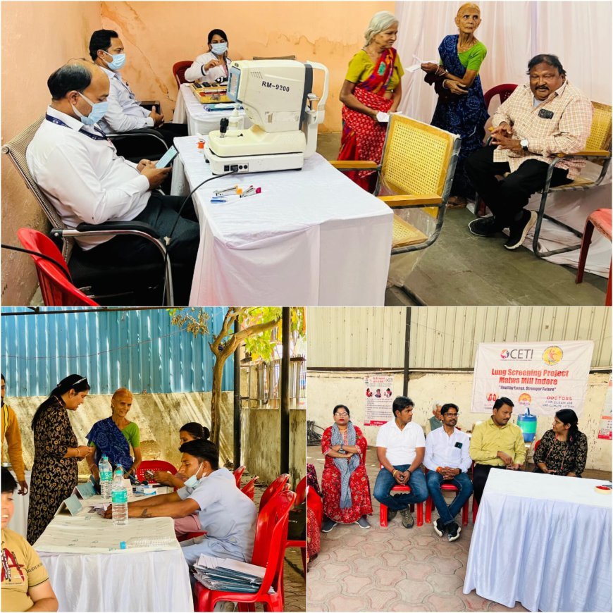 लंग स्क्रीनिंग प्रोजेक्ट के तहत मालवा मिल क्षेत्र में निशुल्क जांच शिविर का आयोजन 