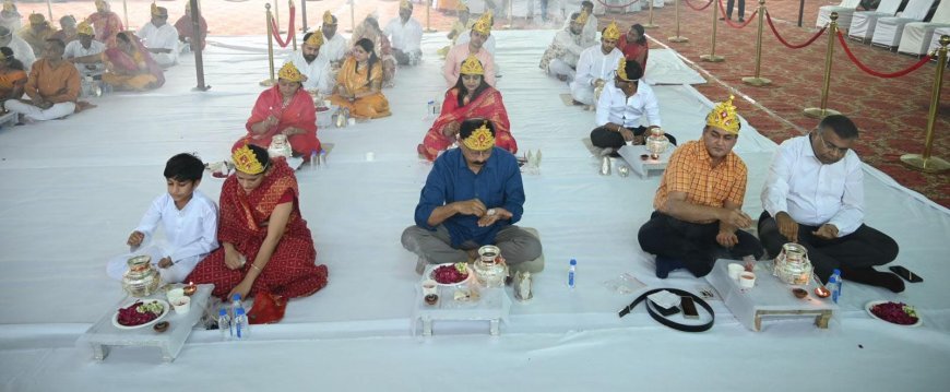 जीतो इंदौर चैप्टर द्वारा शोभायात्रा एवं नवकार कलश पूजन का भव्य आयोजन