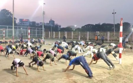 क्रीड़ा भारती के स्थापना दिवस पर एक लाख सूर्यनमस्कार महायज्ञ 