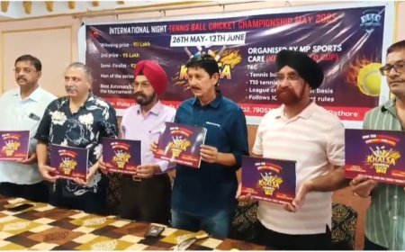 26 मई से 12 जून 2025 तक अंतर्गराष्ट्रीय रात्री कालीन टेनिस बॉल क्रिकेट स्पर्धा