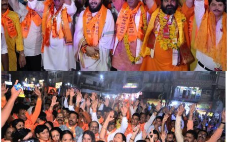 झिलमिलाती झांकियों के साथ निकली परशुराम जी की भव्य ब्राह्मण संस्कार यात्रा