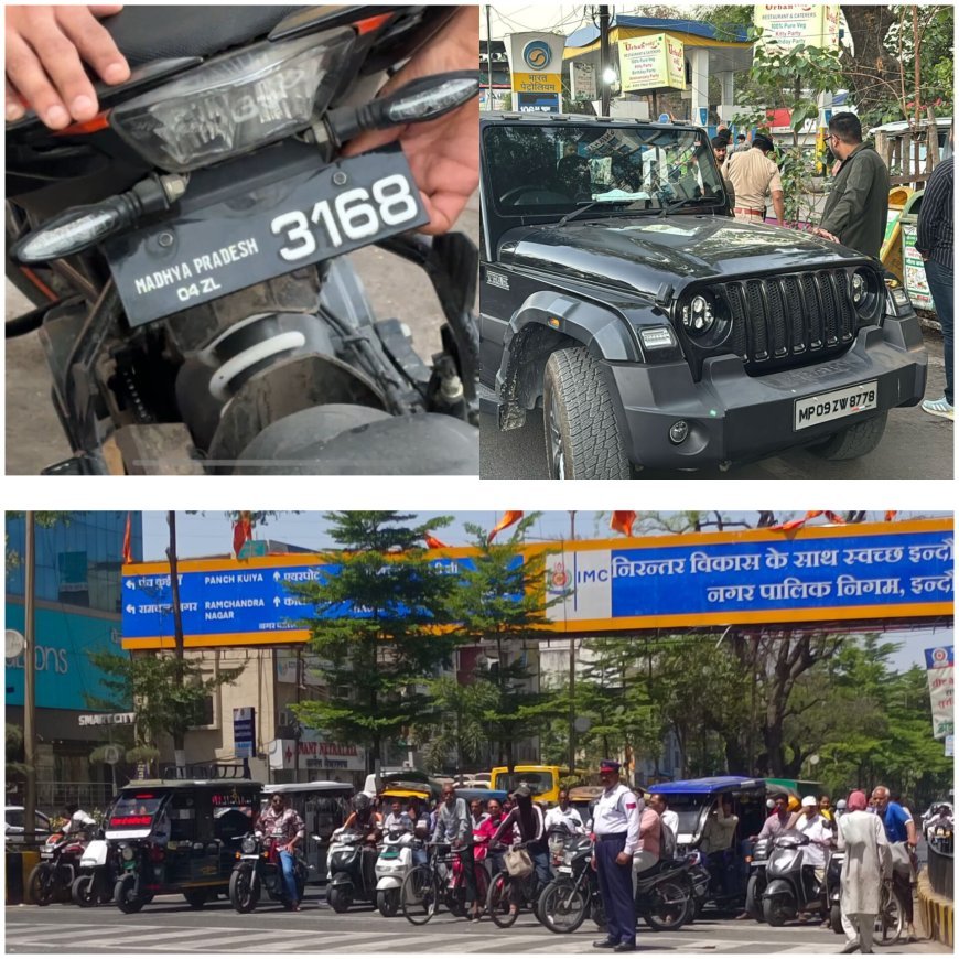 यातायात पुलिस का "सघन जागरूकता अभियान"  वाहन चालकों की सराहा भी,  नम्बर प्लेट, ब्लैक फिल्म, हूटर, मोडिफाईड सायलेंसर, रॉंग साइड वाहन चलाने आदि नियमो का उल्लंघन के बने चालान उल्लंघन करने पर कार्यवाही