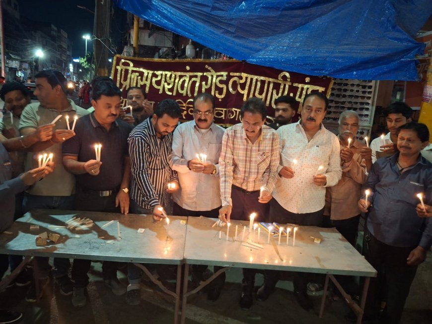 यशवंत रोड़ व्यापारी संघठन व्यापारियों ने दी श्रद्धांजलि