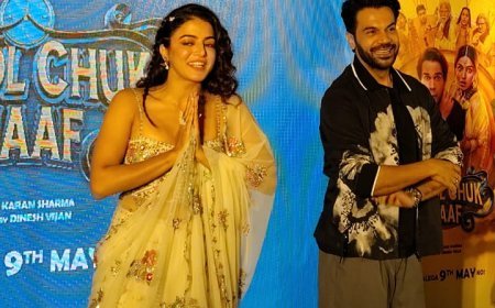 भूल चूक माफ' की टीम, राजकुमार राव और वामिका गब्बी का हुआ गर्मजोशी से स्वागत