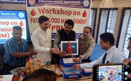 एम वाय अस्पताल के इम्यूनो हेमेटोलॉजी ऐवम बल्ड ट्रांसफ्यूजन विभाग मे नई मशीन का इजाफा