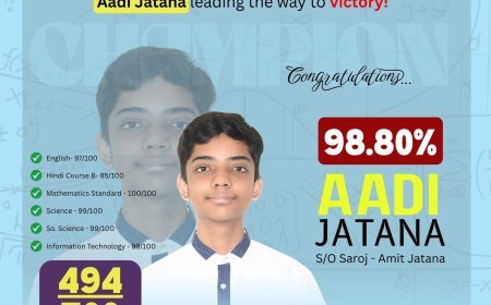 आदि जताना बने बड़वानी जिले के सीबीएसई 10वीं के टॉपर - 98.80% अंकों के साथ रचा इतिहास!