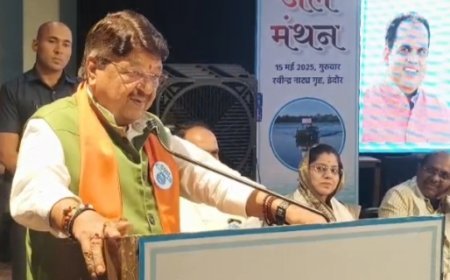 इंदौर में जल गंगा संवर्धन अभियान 2.0 का शुभारंभ*  जनप्रतिनिधियों और नागरिकों ने लिया जल संरक्षण का संकल्प*