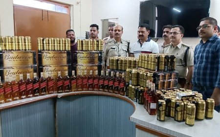 आबकारी इंदौर की बड़ी कार्यवाही, प्रदेश के बाहर की 258 बल्क लीटर विदेशी शराब जप्त