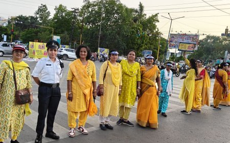 लोकमाता अहिल्याबाई त्रिशताब्दी समारोह समिति के द्वारा आज इन्दौर शहर के 34 चौराहों पर मातृशक्ति ने सायं 5:00 से 7:00 के बीच यातायात प्रबंधन में सहयोग किया।