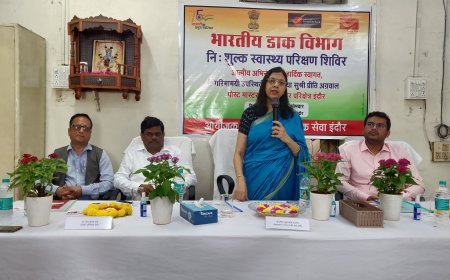 रेल डाक सेवा इंदौर के कर्मचारियों के लिए स्वास्थ्य शिविर का आयोजन
