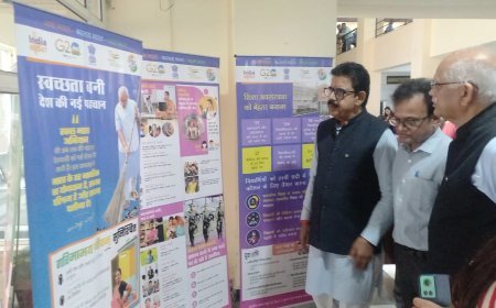 मोटे अनाज से बने व्यंजनों की प्रदर्शनी