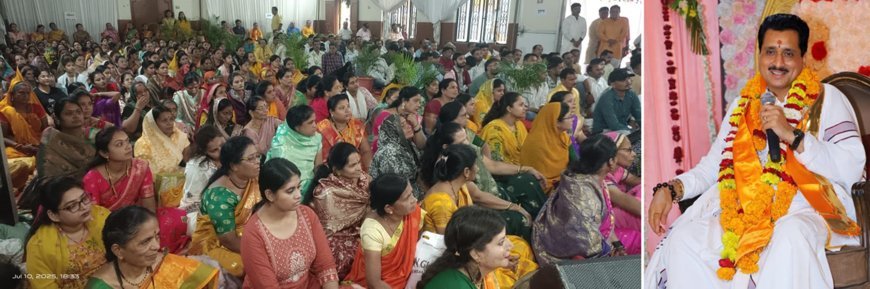 श्री आनंद धाम भक्त मंडल द्वारा स्काउट मैदान पर डेढ़ हजार भक्तों ने किया गुरूदेव विवेक महाराज के सानिध्य में अनूठा पर्जन्य यज्ञ