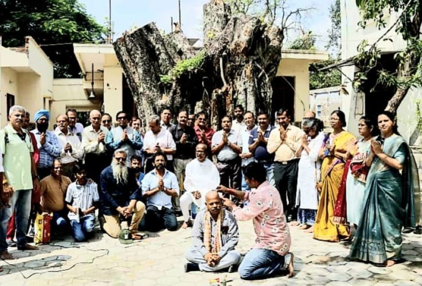 300 वर्ष पुराने पीपल वृक्ष के अंगभंग के विरोध में हुई प्रार्थना सभा और दीपदान कार्यक्रम