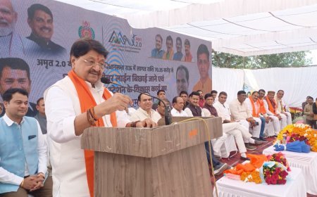 मंत्री एवं महापौर द्वारा 70 करोड़ से अधिक के विकास कार्यों का भूमि पूजन