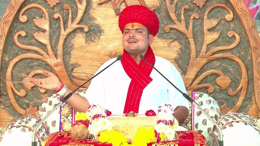 अन्नपूर्णा मंदिर के मैदान में आज से होने वाली पं. प्रभुजी नागर की भागवत के लिए भव्य पांडाल बनकर तैयार