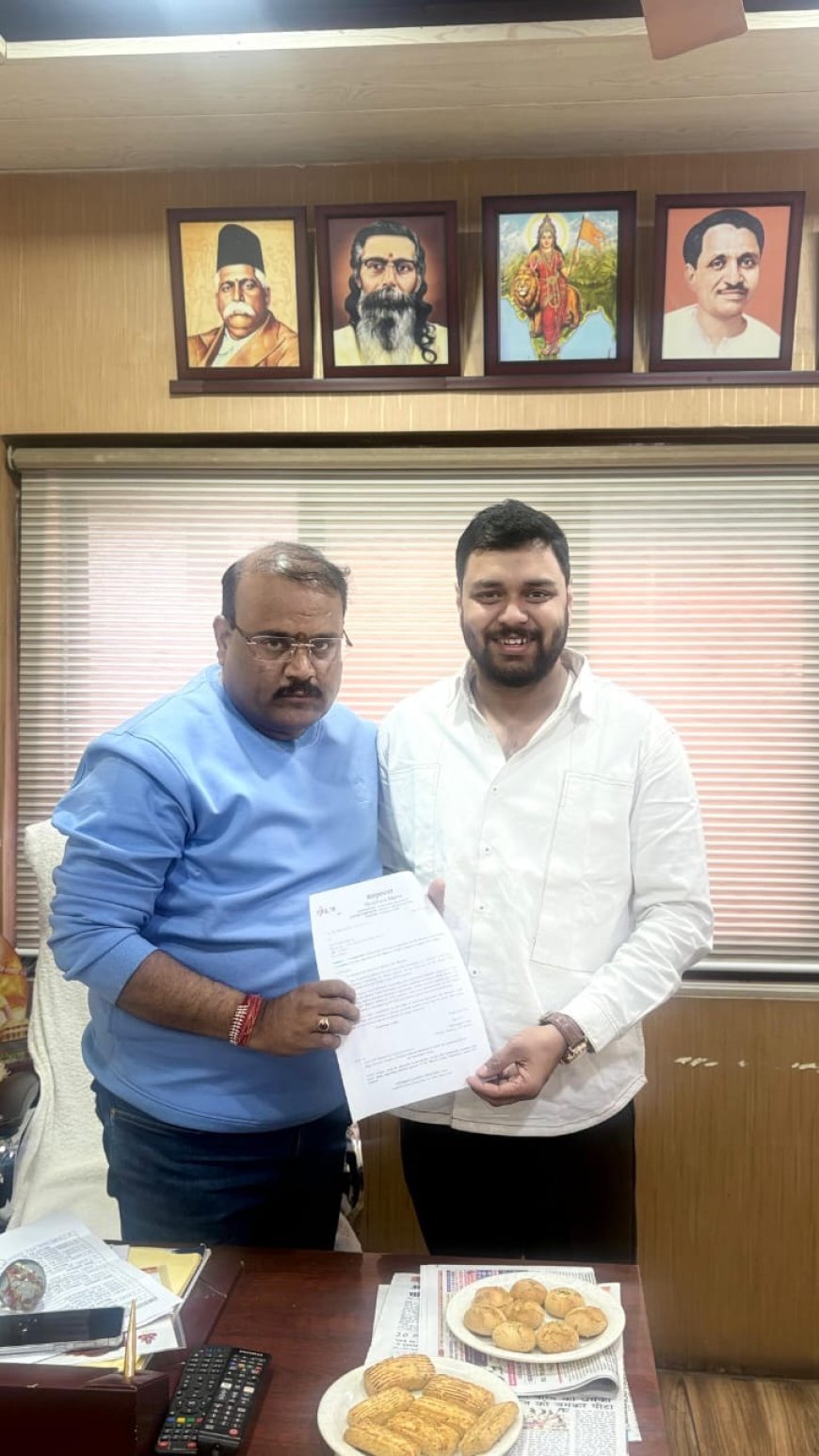 भारत सरकार के युवा कार्यक्रम एवं खेल मंत्रालय के "मेरा युवा भारत" की इंदौर जिला समिति में सदस्य नियुक्त