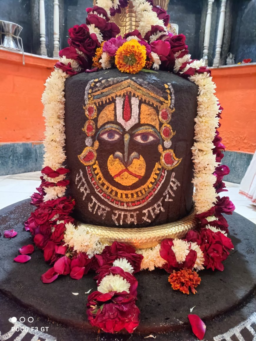 झीर्णेश्वर धाम पर हुआ आकर्षक श्रंगार, शिव बने हनुमान,
