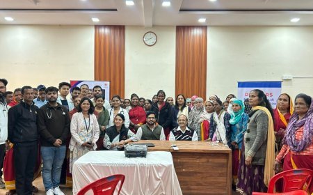 सफाई मित्रों के लिए स्वास्थ्य जांच एवं वायु प्रदूषण जागरूकता कार्यक्रम आयोजित