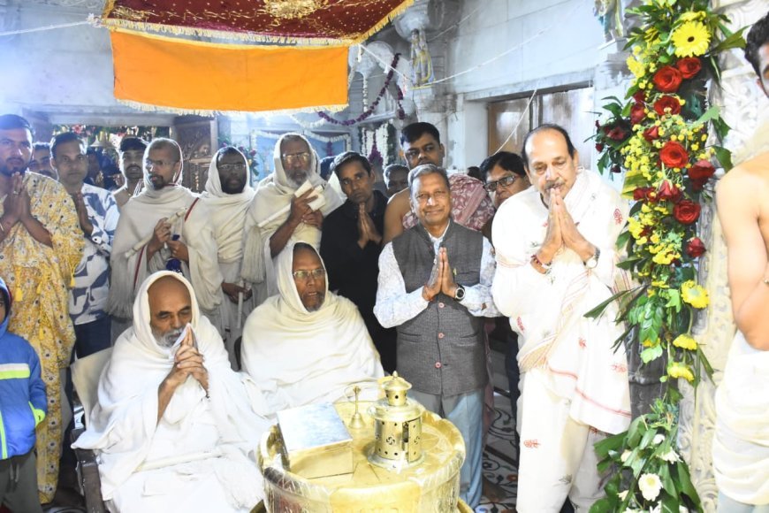 इंदौर-उज्जैन राजमार्ग पर भव्य जिनालय  के लिए संपन्न हुआ शिला पूजन समारोह   इंदौर