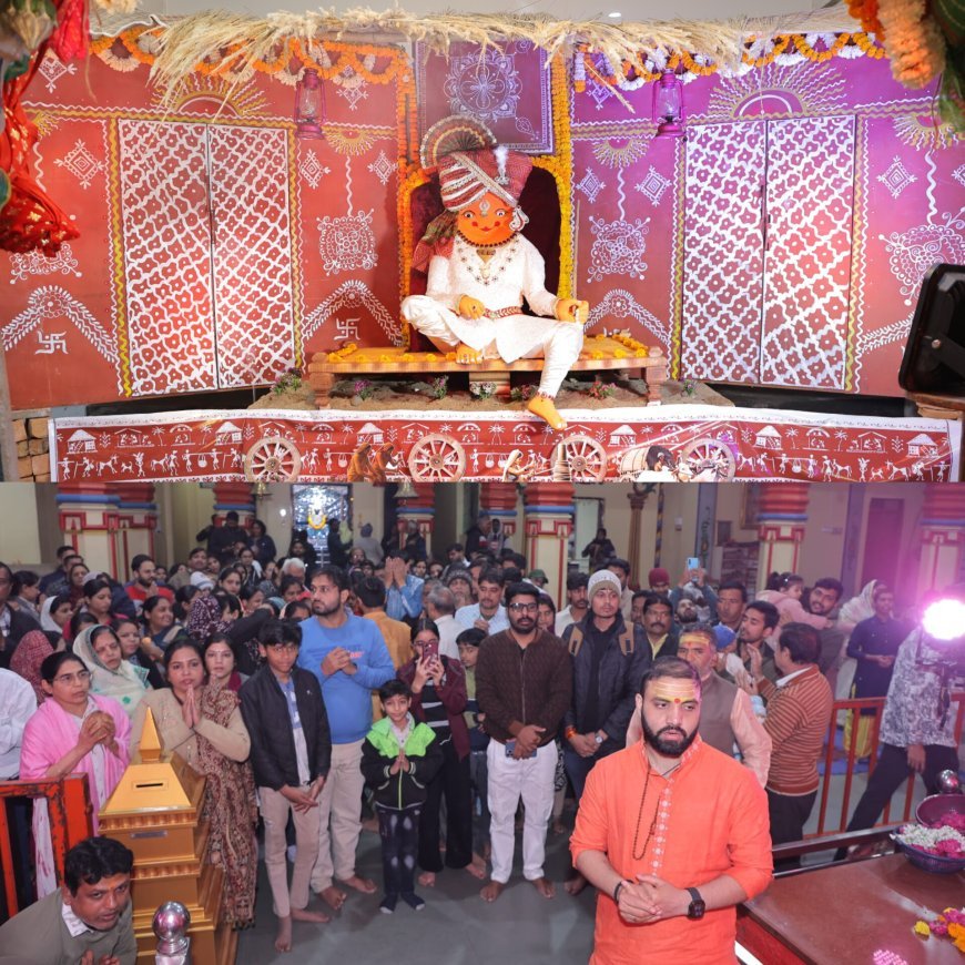 मल मास का पहला मंगलवार....राजस्थानी थीम सजा अलिजा सरकार का दरबार