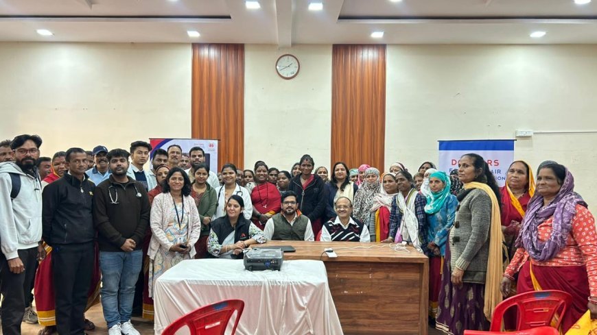 सफाई मित्रों के लिए स्वास्थ्य जांच एवं वायु प्रदूषण जागरूकता कार्यक्रम आयोजित