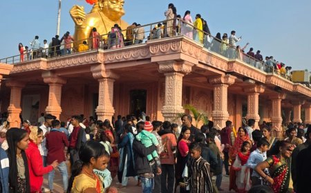 पितृ पर्वत पर भी एक लाख से अधिक भक्तों का उमड़ा सैलाब