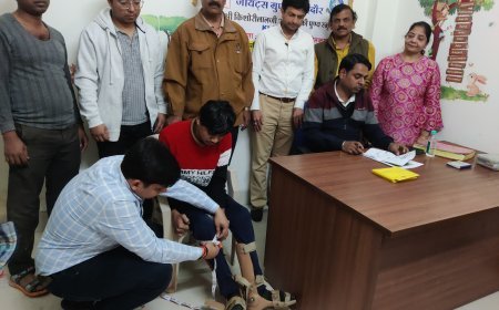  के एल ग्रुप के अग्रवाल परिवार एवं जायंट्स ग्रुप ऑफ इंदौर के दिव्यांग सेवा शिविर 