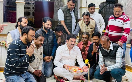 सोमनाथ स्वाभिमान पर्व पर कांटाफोड़ महादेव मंदिर में रुद्राभिषेक व महाआरती का आयोजन