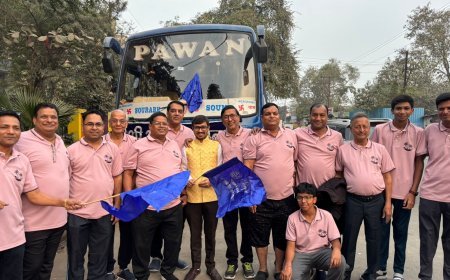 श्री अग्रसेन क्लब के 102 सदस्य गोवा टूर के लिए रवाना