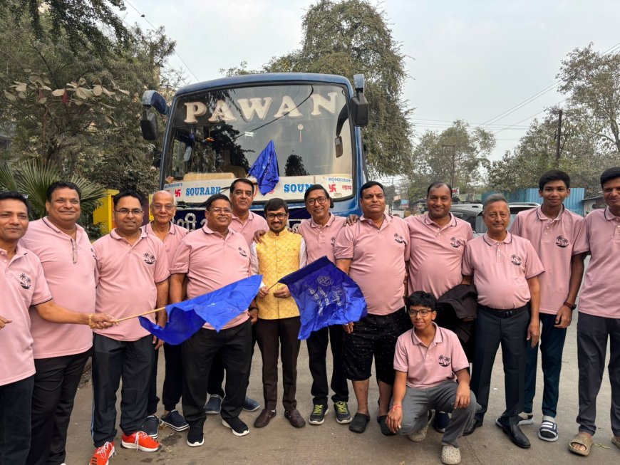 श्री अग्रसेन क्लब के 102 सदस्य गोवा टूर के लिए रवाना