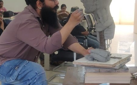 राष्ट्रीय मूर्तिकला कार्यशाला का शासकीय महाविद्यालय में आयोजन