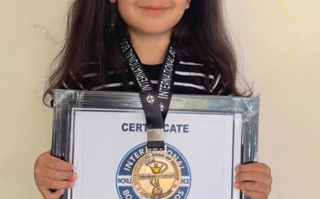 इंदौर की 5 वर्षीय जियाना कटारिया ने बनाया विश्व रिकॉर्ड, 28 सेकंड में हल कीं 5 सुडोकू पहेलियाँ