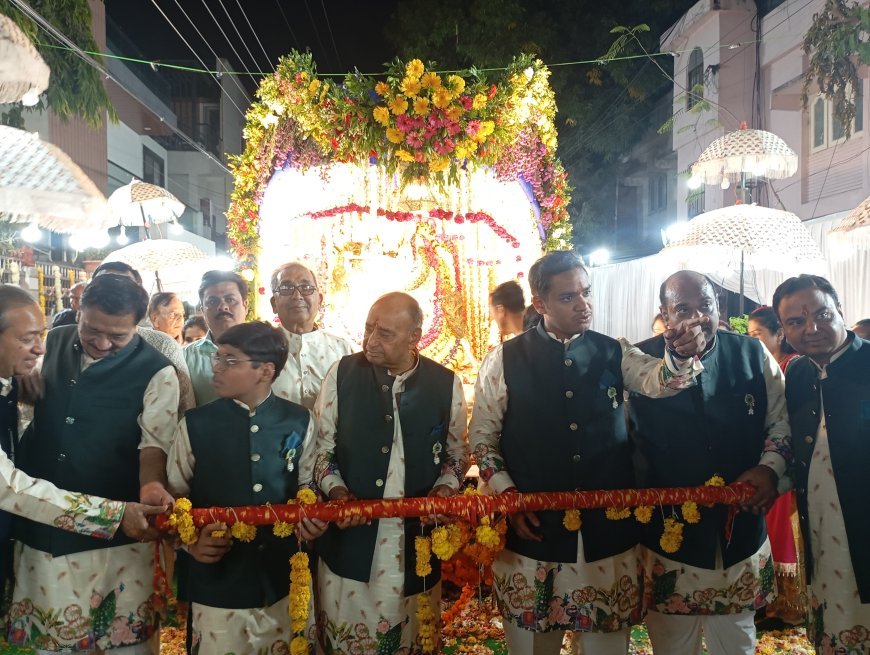 जय कारों साथ निकली भाव्य श्री खाटू श्याम बाबा जी फाग यात्रा