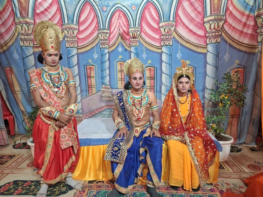 मंचन में प्रभु श्री राम और रावण के मध्य घमासान युद्ध