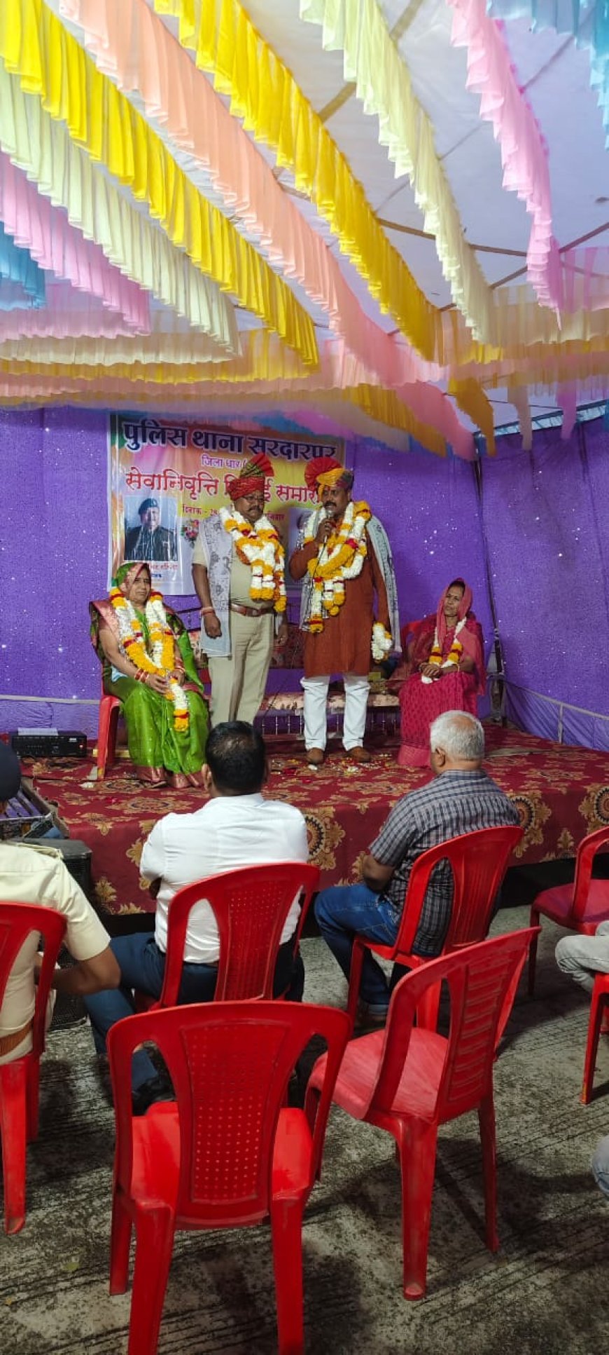 पुलिस थाना सरदारपुर, सेवानिवृत्ति विदाई समारोह आयोजन संपन्न,धर्मेंद्र श्रीवास्तव,