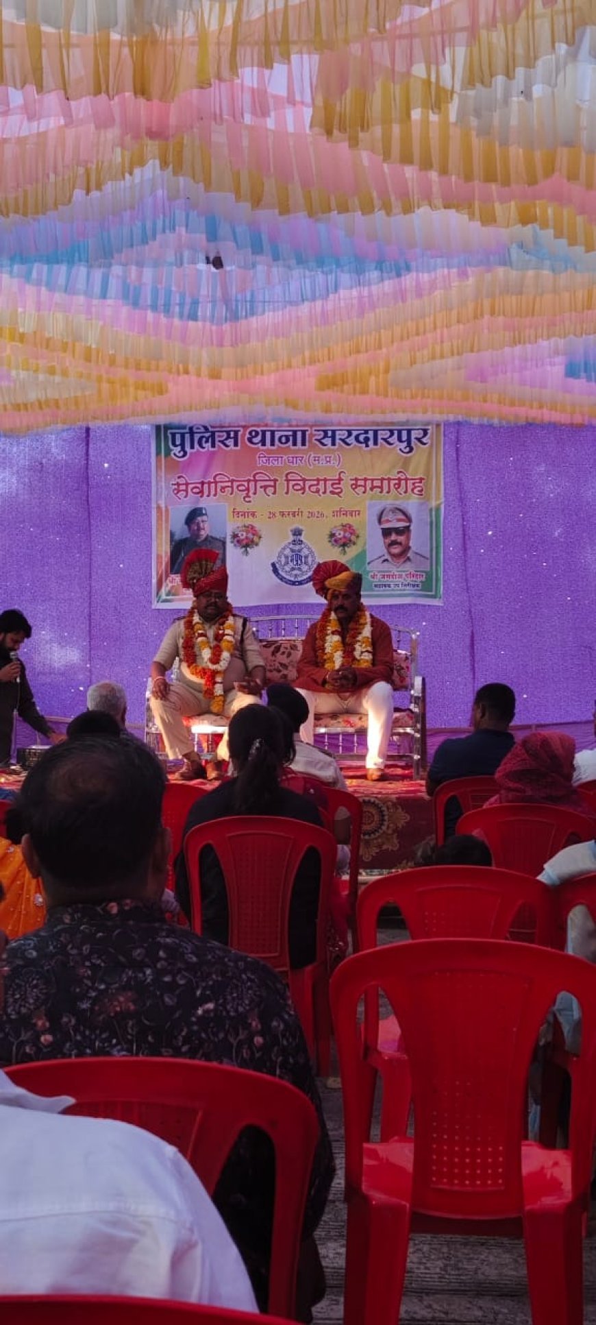 पुलिस थाना सरदारपुर, सेवानिवृत्ति विदाई समारोह आयोजन संपन्न,धर्मेंद्र श्रीवास्तव,