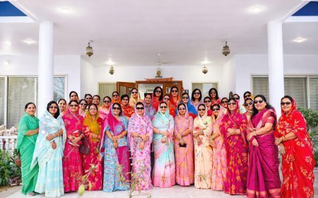 राजपूत लेडीज क्लब के केसरिया समूह की स्थापना के 10 वर्ष पूरे होने पर हुई एजीएम