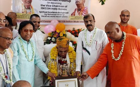 इस्कॉन इंदौर के स्वामी महामनदास अब इस्कॉन इंडिया ब्यूरो के वाईस चेयरमैन बने, संतों-भक्तों ने किया सम्मान