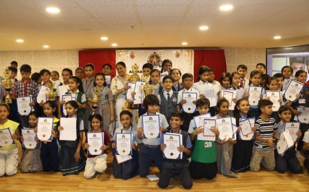 *इंदौर में दिखा बच्चों का टैलेंट: अल्फा स्टार स्पेलिंग बी स्टेट लेवल प्रतियोगिता सफल