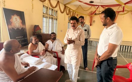 गच्छाधिपति आचार्य देवेश श्रीमद्विजय हितेशचन्द्रसूरीश्वरजी म.सा. के इंदौर मंगल प्रवेश