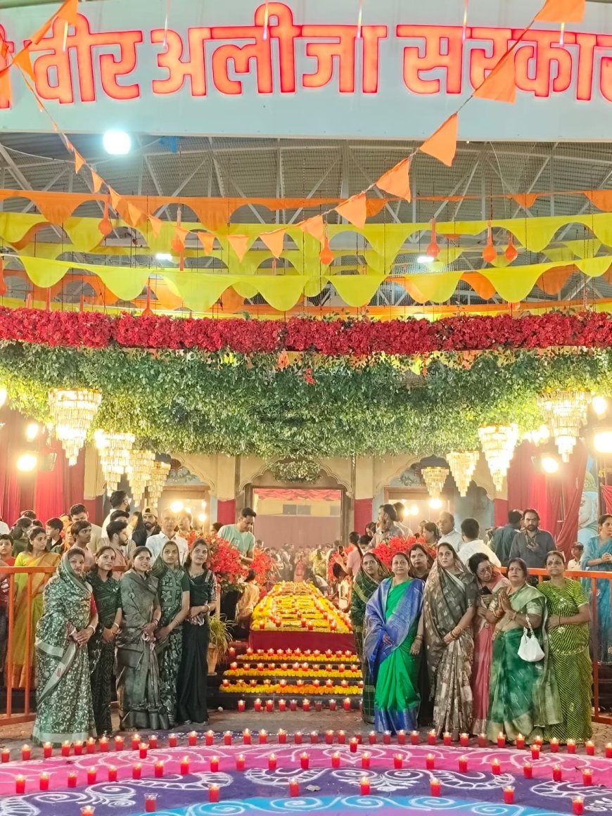 वीर बगीची में जगमग दीपों से मनी दीपावली: दर्शनों के लिए सुबह से रात तक श्रद्धालुओं का ताता