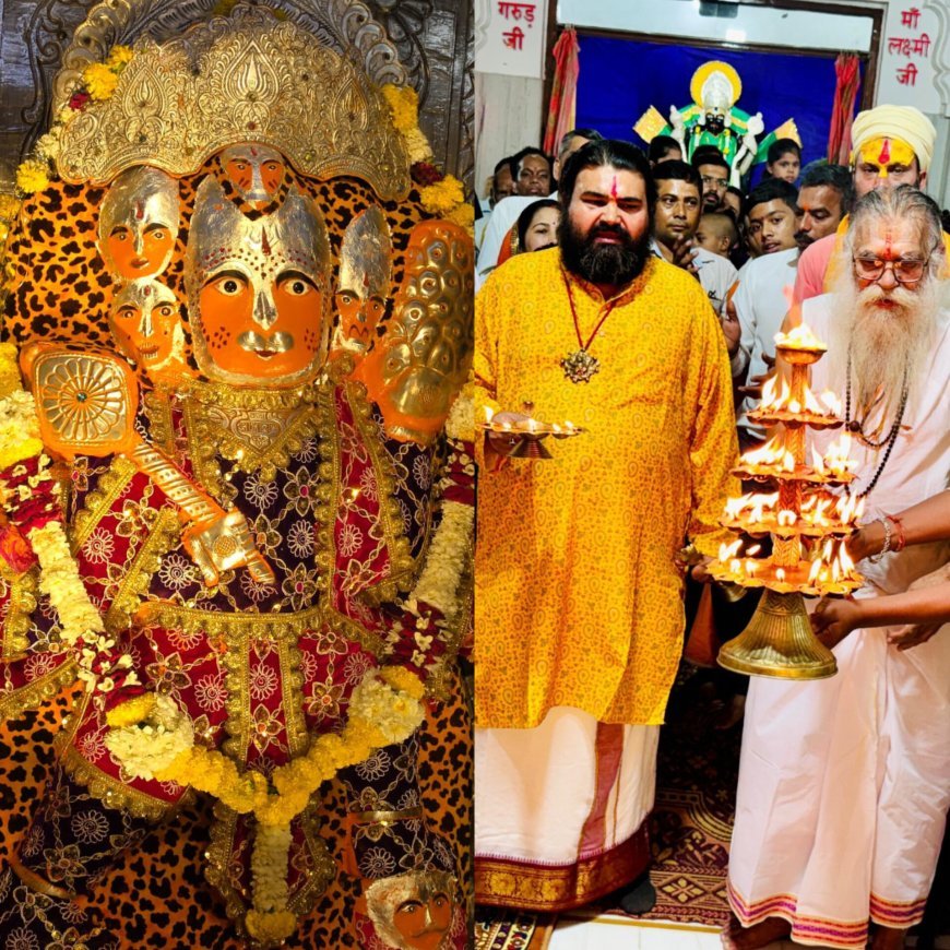 हंसदास मठ पर हनुमान प्राकट्य दिवस पर सैकड़ों भक्तों को दिए अभिमंत्रित कवच