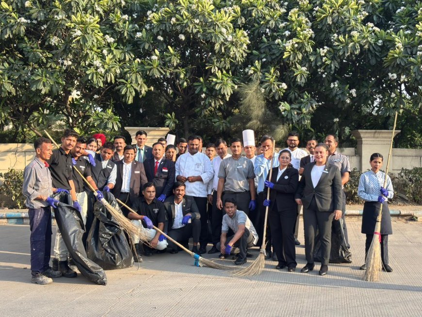 वर्ल्ड अर्थ डे पर शेरेटन ग्रैंड पैलेस इंदौर की सफल पहल, 2 किलोमीटर क्षेत्र में सफाई कर प्लास्टिक कचरा एकत्र किया