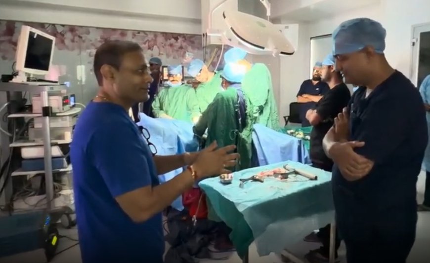 डॉ दीपक लिंबाचिया ने सर्जनों को एडवान्स लैप्रोस्कोपी ट्रेनिंग दी*