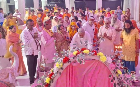 हंसदास मठ पर बुधवार को अखंड रामायण की पूर्णाहुति, फूलों की संगीतमय होली भी होगी