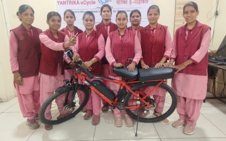 महिला मैकेनिकों द्वारा निर्मित इलेक्ट्रिक साइकिल का होगा लोकार्पण*