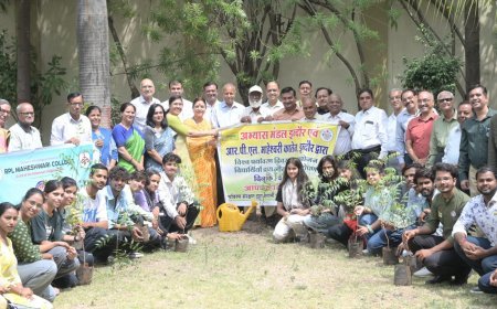 एक वृक्ष, अनेक लाभ: अभ्यास मंडल ने दिया पर्यावरण संरक्षण का संदेश